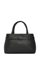 Women's Black Leather Classic Handbag | Derimod