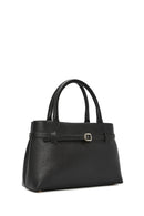 Women's Black Leather Classic Handbag | Derimod