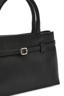 Women's Black Leather Classic Handbag | Derimod