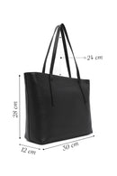 Women's Black Leather Classic Shoulder Bag | Derimod