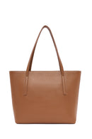 Women's Tan Leather Classic Shoulder Bag | Derimod
