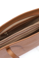 Women's Tan Leather Classic Shoulder Bag | Derimod