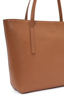 Women's Tan Leather Classic Shoulder Bag | Derimod