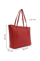 Women's Red Leather Classic Shoulder Bag | Derimod