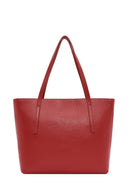 Women's Red Leather Classic Shoulder Bag | Derimod