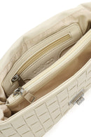 Women's Cream Braided Chain Strap Shoulder Bag | Derimod