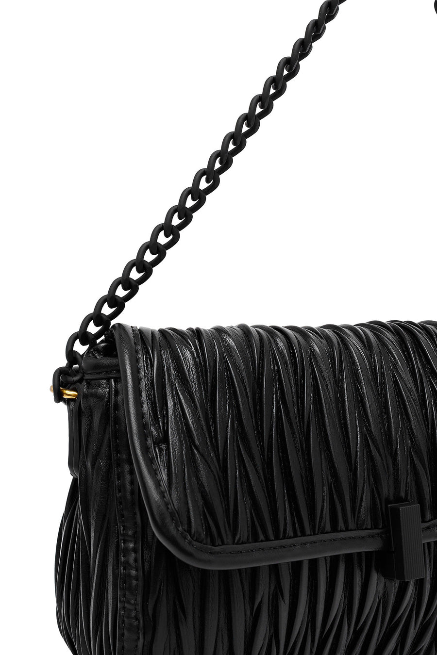 Women's Black Long Strap Crossbody Bag