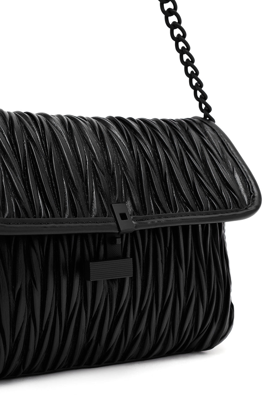 Women's Black Long Strap Crossbody Bag