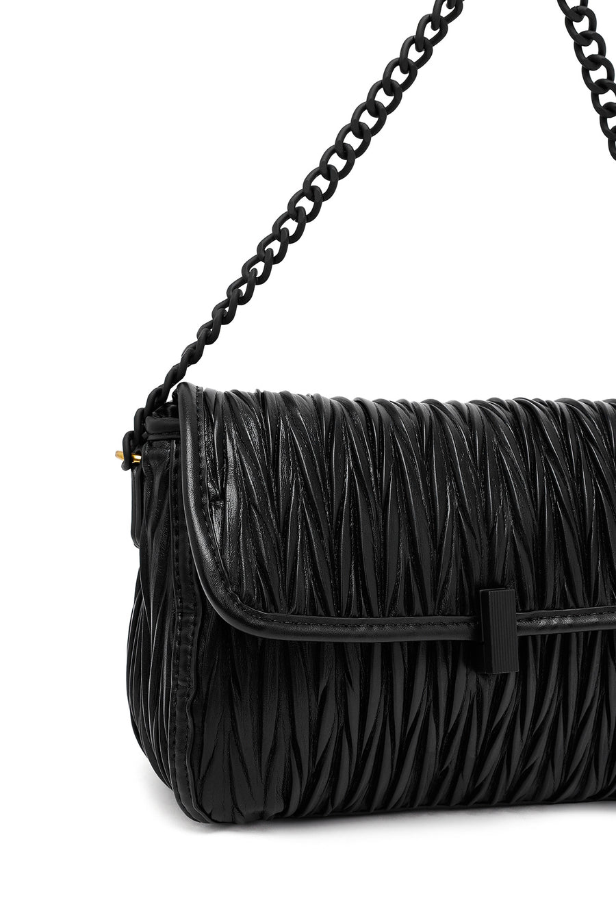Women's Black Long Strap Crossbody Bag