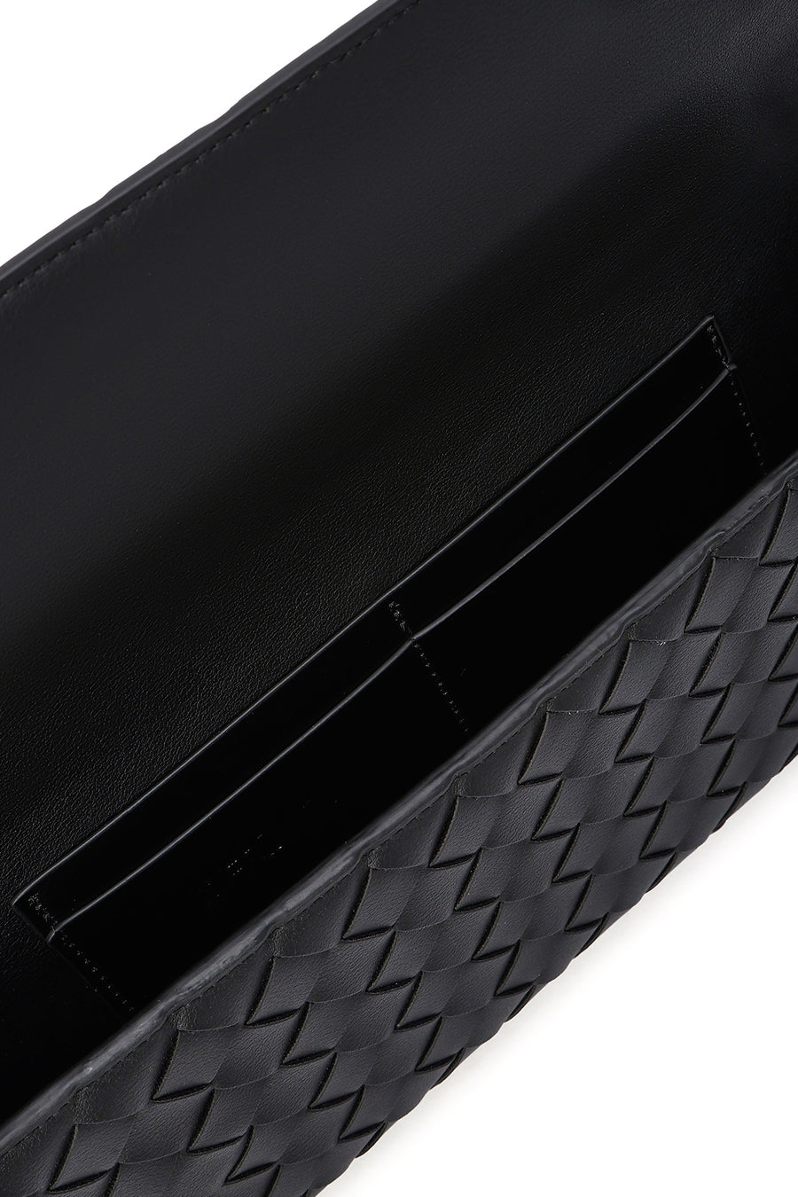 Women's Black Braided Mini Clutch Bag