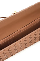Women's Brown Braided Mini Clutch Bag | Derimod