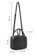Women's Black Long Strap Braided Shoulder Bag | Derimod