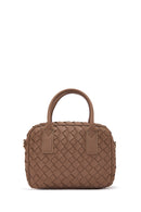 Women's Brown Long Strap Braided Shoulder Bag | Derimod