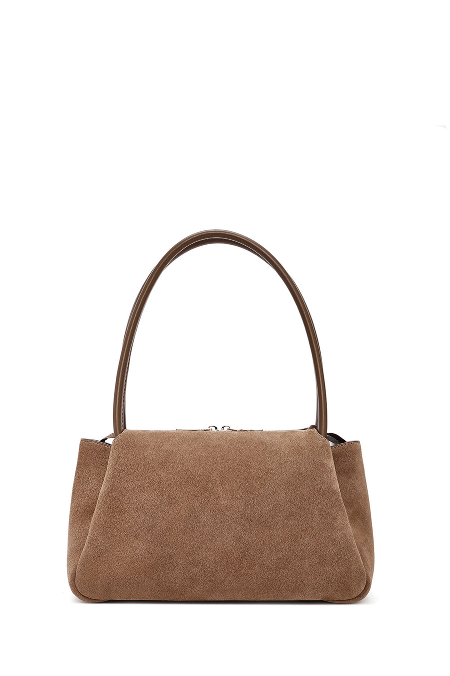 Women's Tan Suede Leather Shoulder Bag