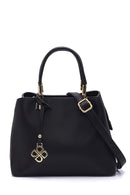 Women's Black Long Strap Handbag with Accessory Detail | Derimod