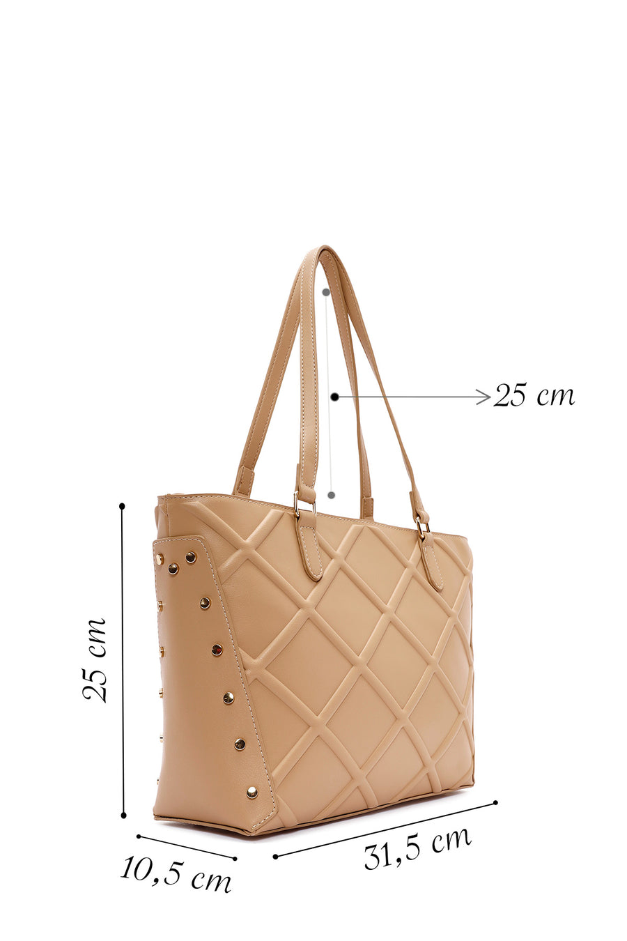 Women's Beige Printed Casual Shoulder Bag