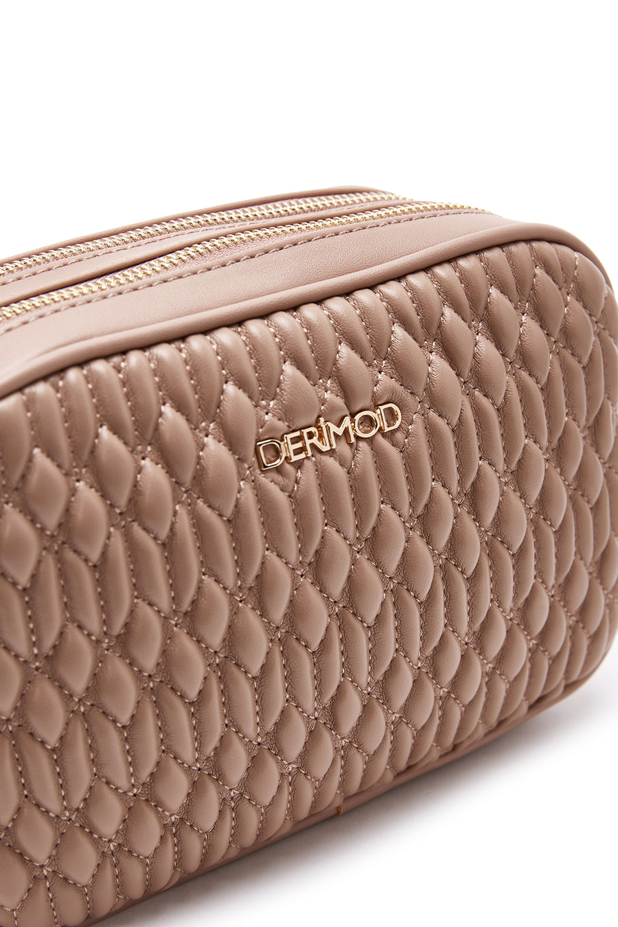 Women's Mink Long Strap Quilted Crossbody Bag