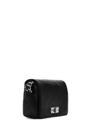 Women's Black Chain Strap Quilted Mini Crossbody Bag | Derimod