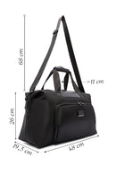 D-Pack Erkek Siyah Uzun Askılı Kumaş Seyahat Çantası | Derimod