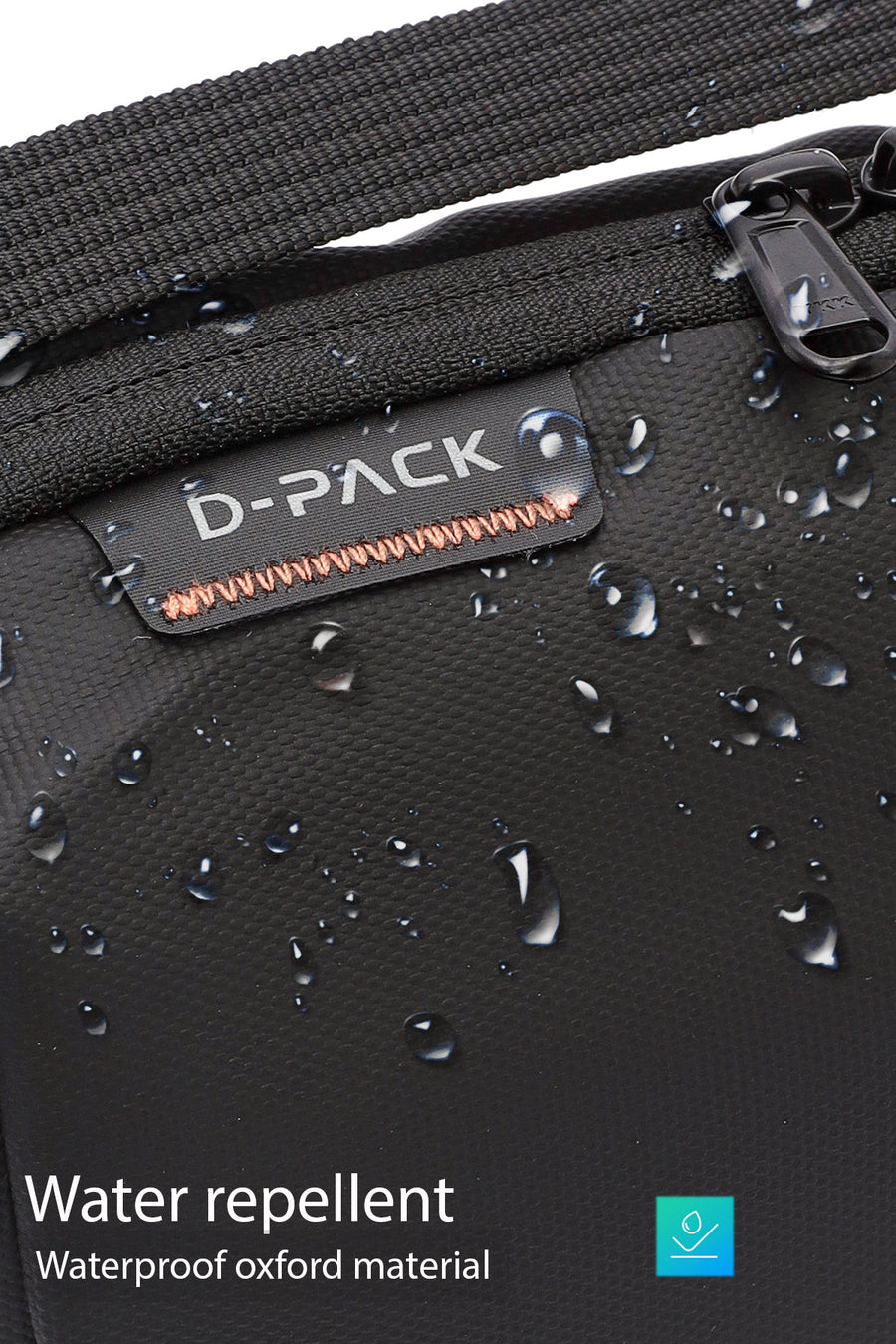 D-Pack Erkek Siyah Kumaş El Çantası
