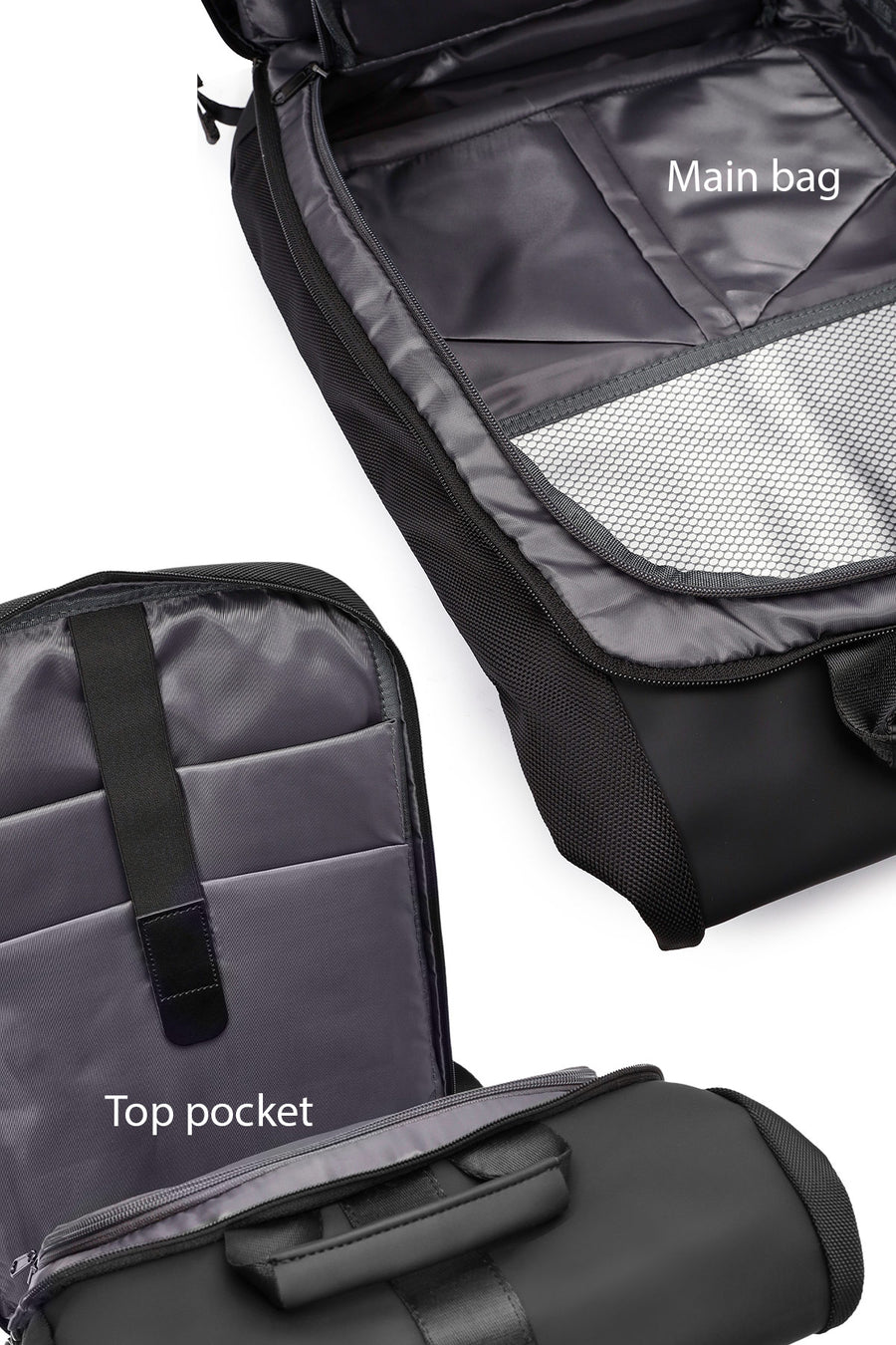D-Pack Unisex Siyah Sırt Çantası