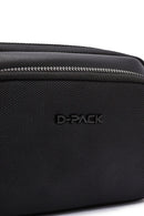D-Pack Men's Black Fabric Handbag | Derimod