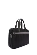 D-Pack Men's Black Long Strap Fabric Briefcase | Derimod