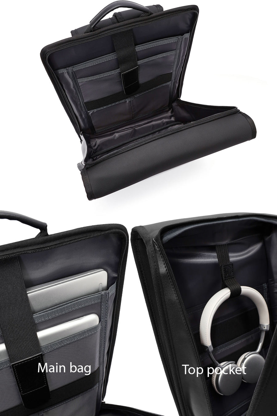 D-Pack Unisex Siyah Kumaş Sırt Çantası