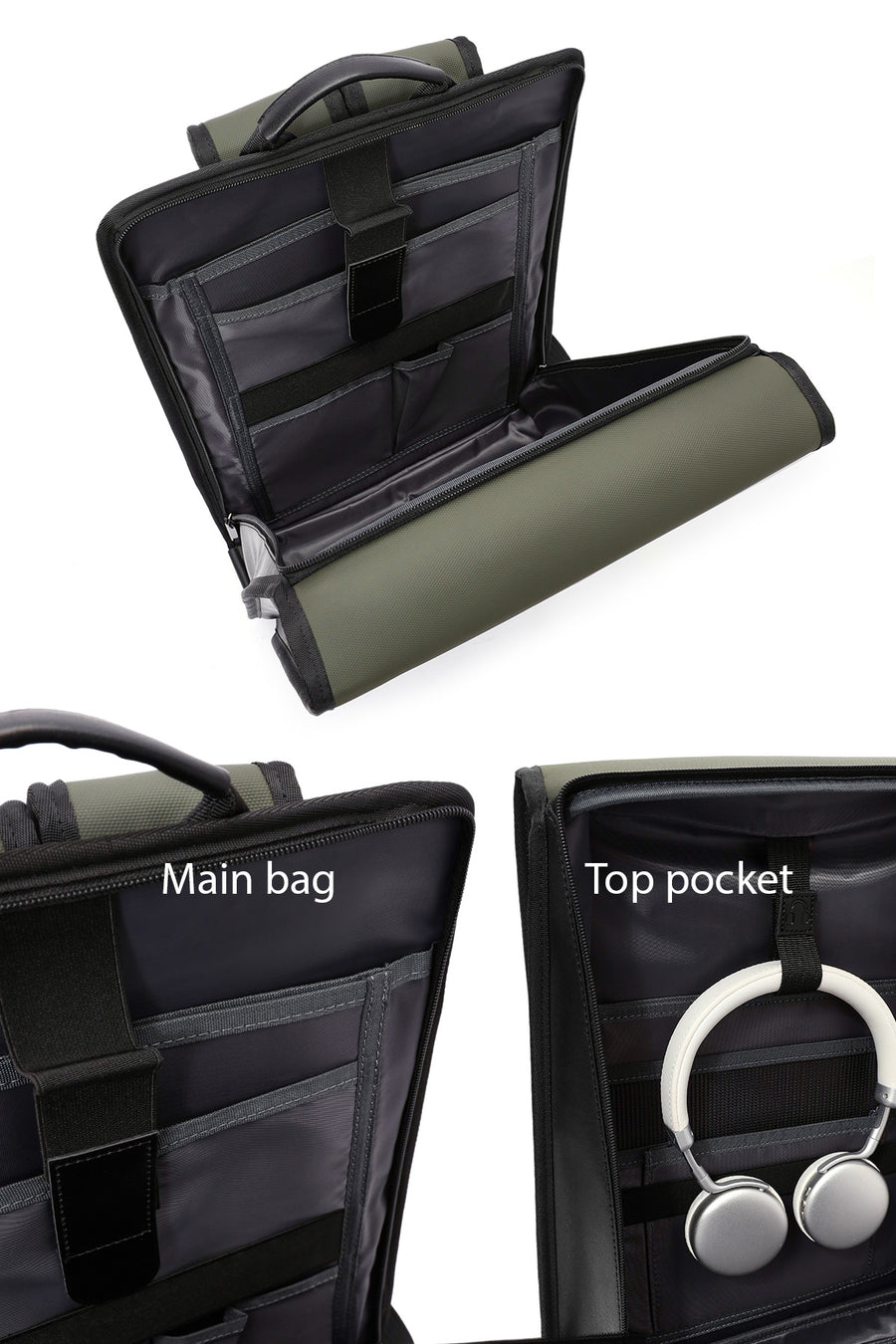 D-Pack Unisex Yeşil Kumaş Sırt Çantası