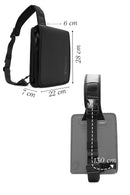 D-Pack Unisex Black Crossbody Bag | Derimod