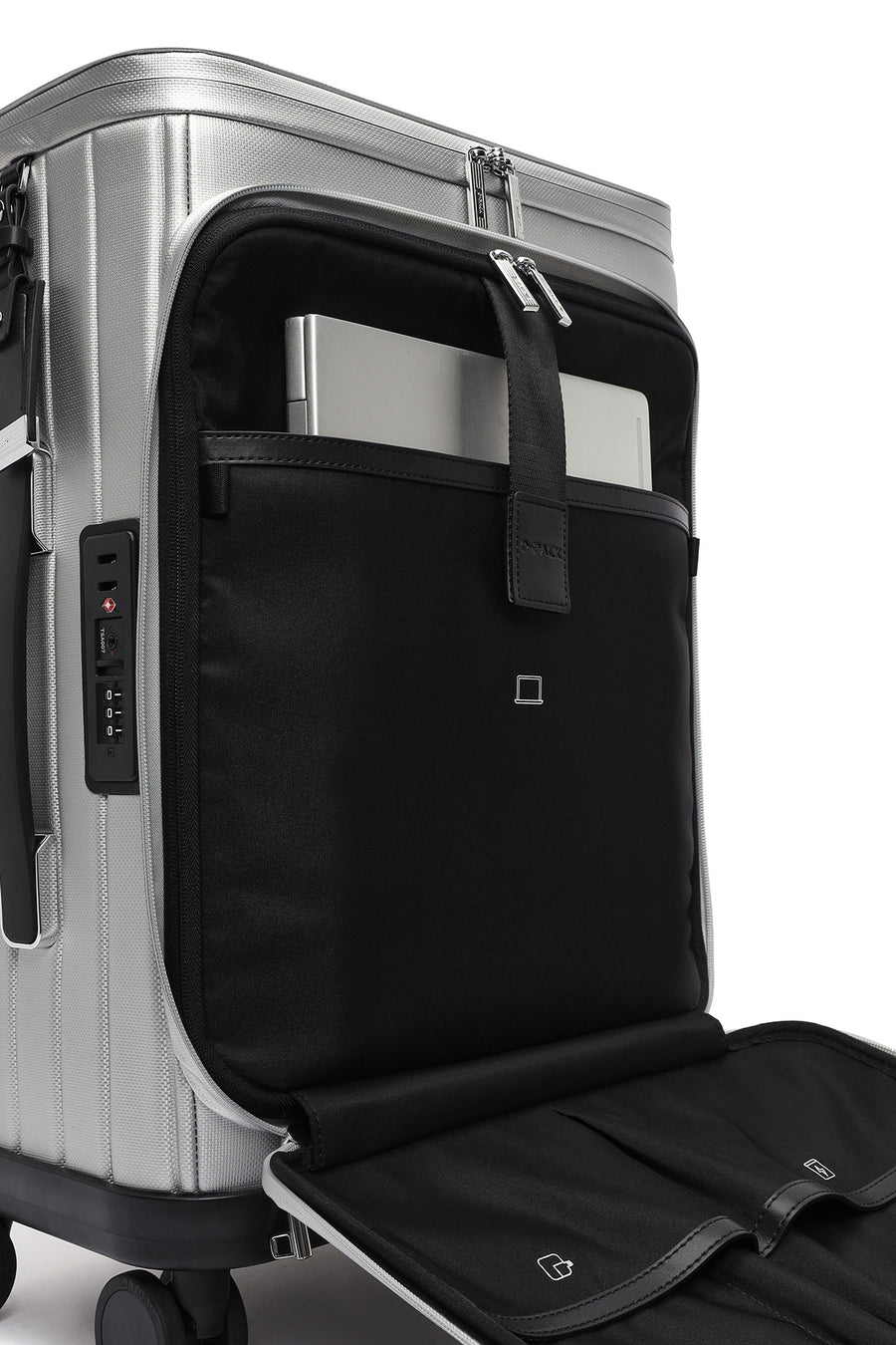 D-Pack Unisex Gray Cabin Size Suitcase