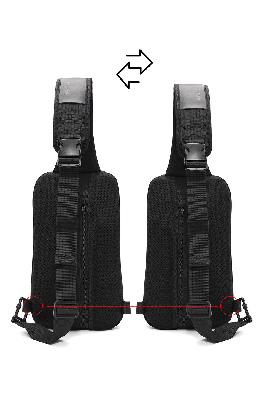 D-Pack Erkek Siyah Kumaş Çapraz Çanta