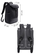 D-Pack Unisex Black Leather Backpack | Derimod