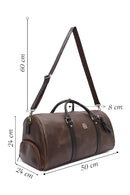 Men's Brown Long Strap Travel Bag | Derimod