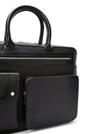 Men's Black Long Strap Briefcase | Derimod