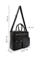 Men's Black Long Strap Briefcase | Derimod