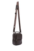 Men's Brown Leather Handbag | Derimod