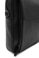 Men's Black Long Strap Leather Briefcase | Derimod