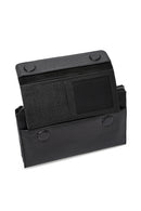 Men's Black Leather Handbag | Derimod