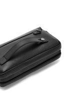 Men's Black Leather Handbag | Derimod