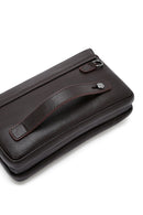 Men's Brown Leather Handbag | Derimod