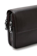Men's Brown Leather Handbag | Derimod