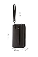Men's Brown Leather Handbag | Derimod