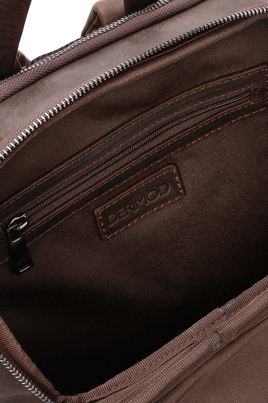 Men's Brown Leather Backpack
