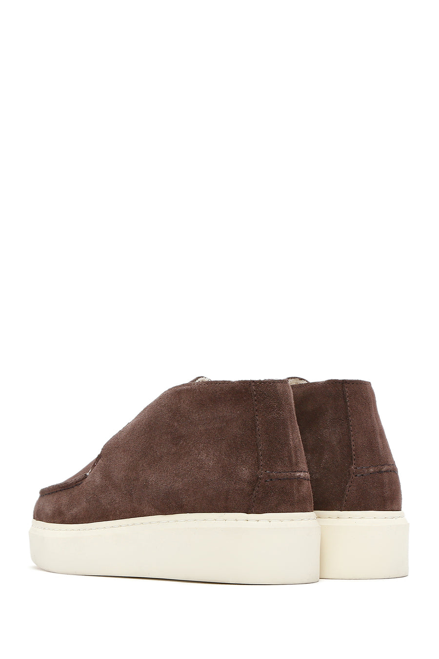 Kadın Taba Kalın Tabanlı Süet Deri Bilekli Bot
