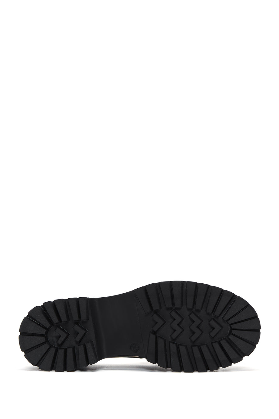 Women's Black Buckle Detailed Patent Leather Masculine Loafer