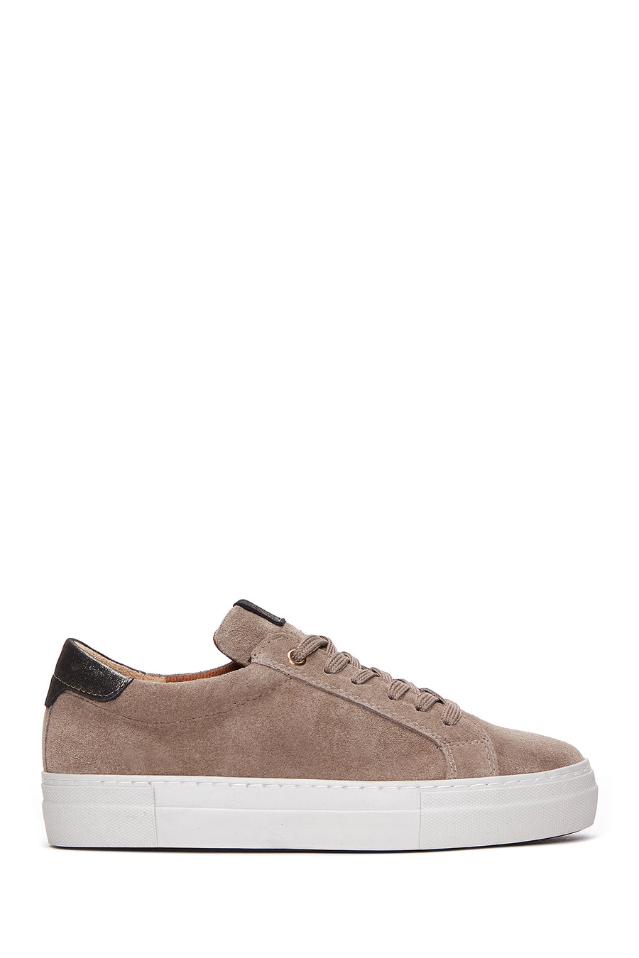 Women's Mink Lace-Up Suede Leather Sneakers 24WFD370010 | Derimod