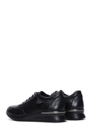 Women's Black Lace-Up Leather Casual Shoes | Derimod