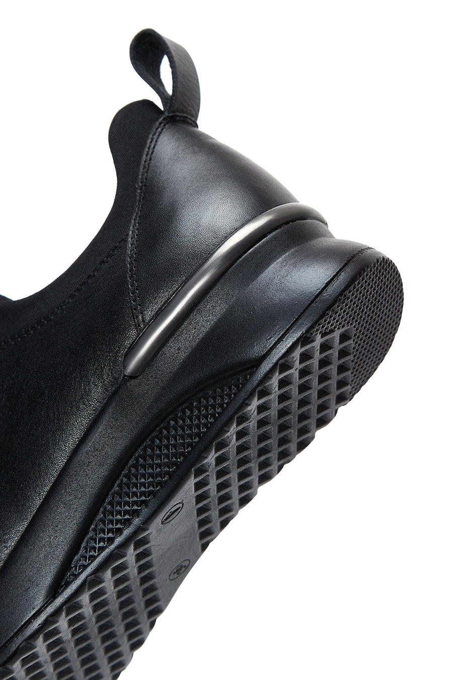 
Women's Black Lace-Up Leather Casual Shoes

