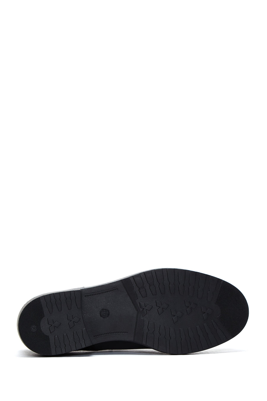 Women's Black Lace-Up Leather Oxford Shoes